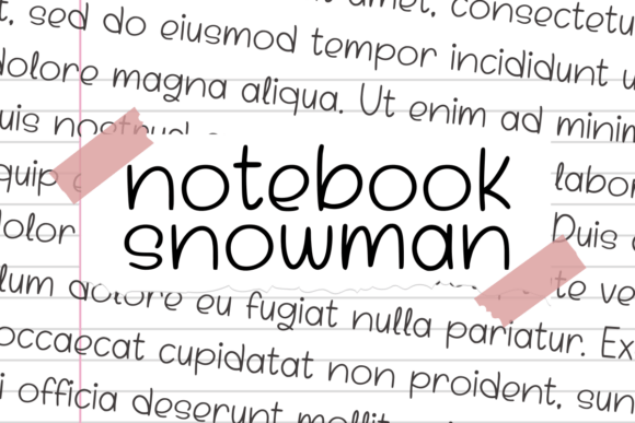Download Notebook Snowman - Snowman Collection