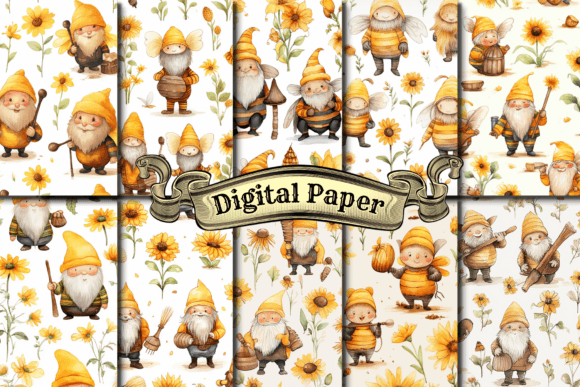 Download Gnome Digital Paper Pack - Paper Collection