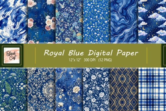 Download Royal Blue Digital Paper - Paper Collection