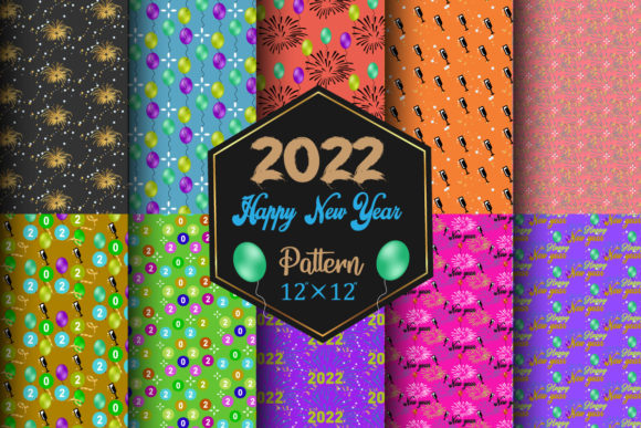 Download Happy New Year Digital Paper &amp; Pattern - Paper Collection