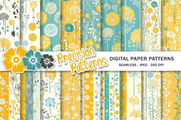 Download Dandelion Digital Scrapbook Paper Pack - Paper Collection