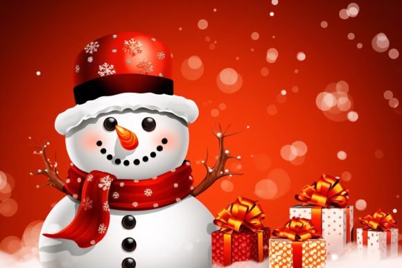 Download Christmas Snowman Background - Snowman Collection