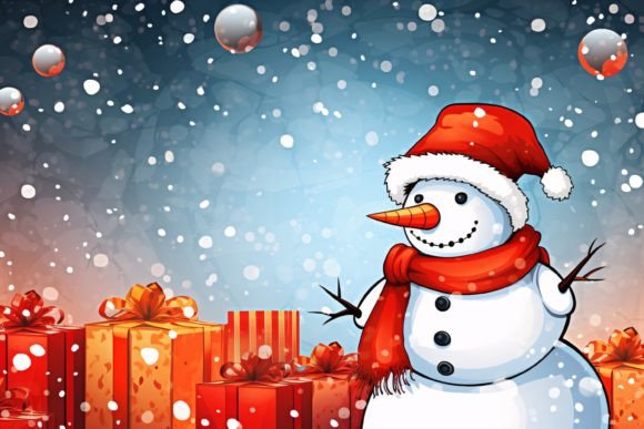 Download Christmas Snowman Background - Snowman Collection
