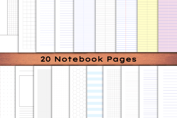 Download Notebook Pages for School Digital Papers - Paper Collection