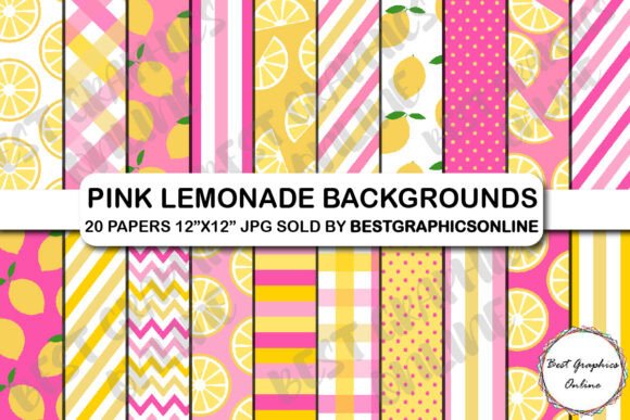 Download Pink Lemonade Digital Background Papers - Paper Collection