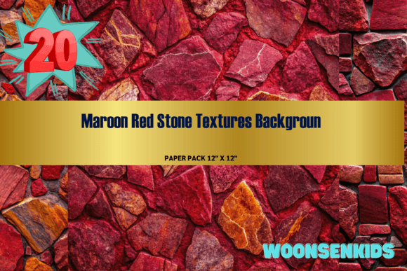 Download 20 Maroon Red Stone Textures Background Watercolor Png Kdp Digital Paper - Paper Collection