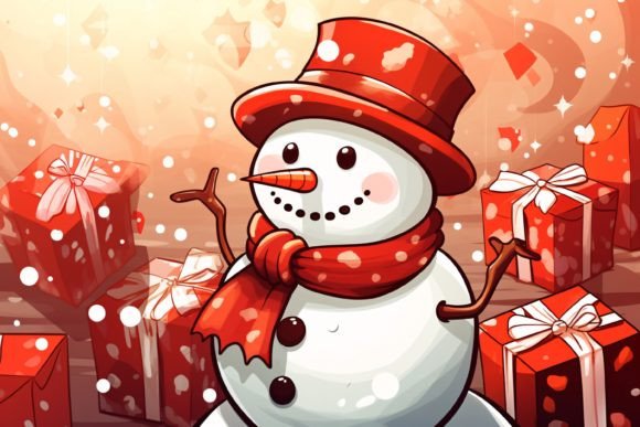 Download Christmas Snowman Background - Snowman Collection