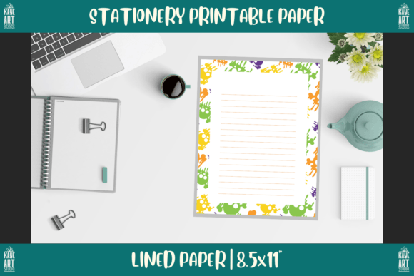 Download Bordered Stationery Printable Paper 220 - Paper Collection