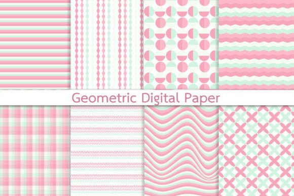 Download Pastel Geomeric Digital Paper - Paper Collection