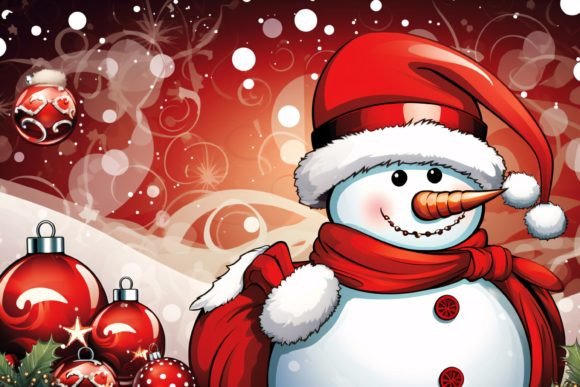 Download Christmas Snowman Background - Snowman Collection