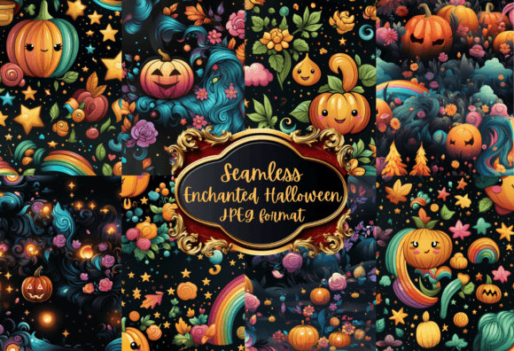 Download Enchanted Halloween Digital Paper - Paper Collection