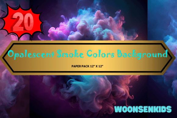 Download New Opalescent Smoke Colors Background Watercolor Png Kdp Digital Paper - Paper Collection