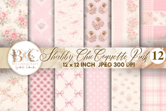 Download Shabby Chic Coquette Pink Digital Paper - Paper Collection