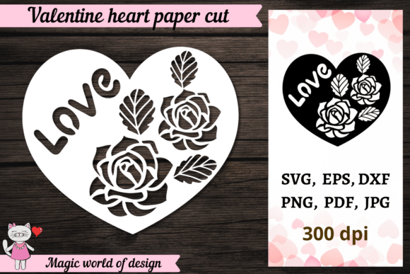 Download Heart Valentine, Paper Cut Template Svg - Paper Collection