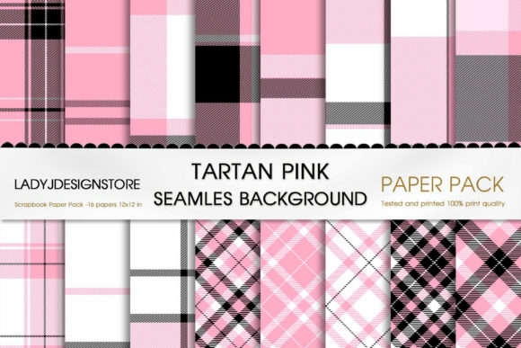 Download Plaid Pink Digital Paper Tartan - Paper Collection