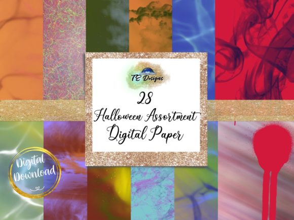 Download Halloween Assortment Spooky Papers - Paper Collection