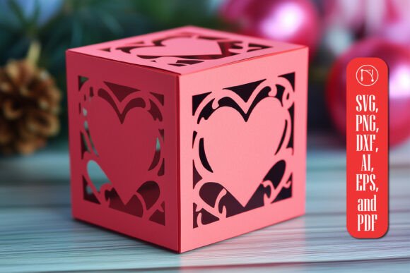 Download Paper Cut Valentine Gift Box SVG Cut Fil - Premium Bundle