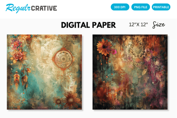 Download Bohemian Digital Paper - Paper Collection