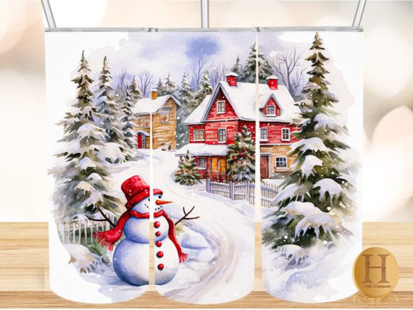 Download Snowman Watercolor Tumbler Png - Snowman Collection