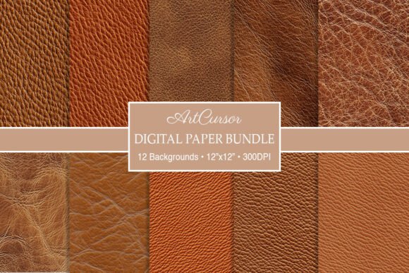 Download Seamless Brown Leather Digital Papers - Paper Collection