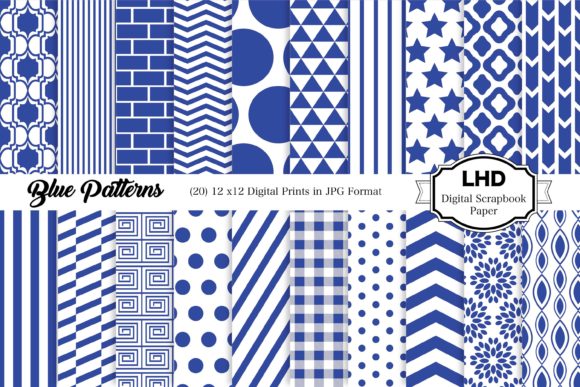 Download Blue Digital Paper Pack - Paper Collection