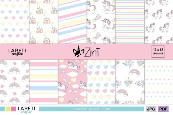 Download Unicorn Digital Paper Pack - Paper Collection