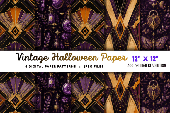 Download Vintage Halloween Paper Background 5 - Paper Collection