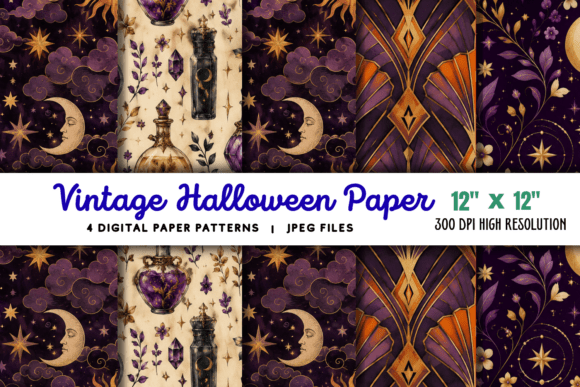 Download Vintage Halloween Paper Background 3 - Paper Collection