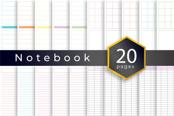 Download Notebook Printable Paper KDP Interior - Paper Collection
