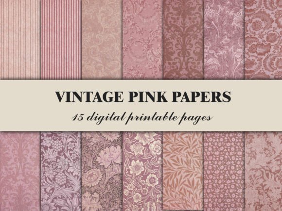 Download Pink Scrapbook Paper Vintage Pattern - Paper Collection