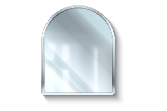 Download Realistic Mirror. 3D Reflective Glass Su - Premium Resources