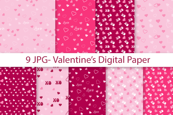 Download Valentine Digital Paper - Paper Collection
