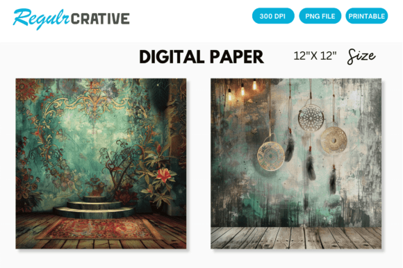 Download Bohemian Digital Paper - Paper Collection