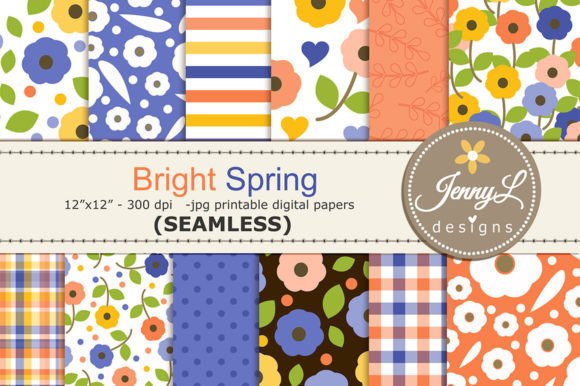 Download Spring / Summer SEAMLESS Digital Papers - Paper Collection