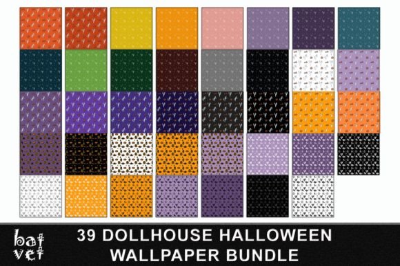 Download Dollhouse Halloween Wallpaper Bundle - Paper Collection