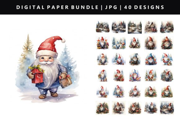 Download Gnome Digital Paper Bundle - Paper Collection