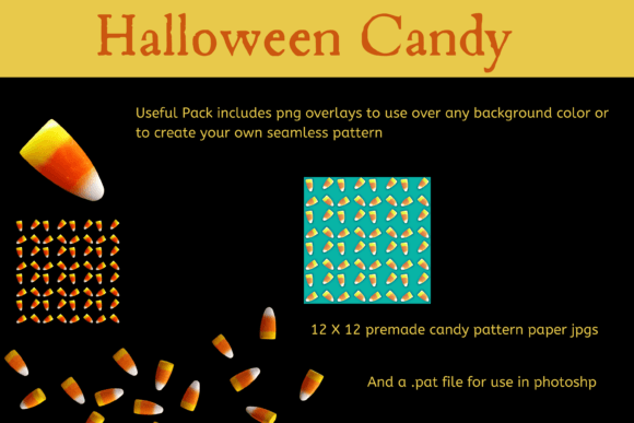 Download Halloween Candy PNGs, Papers &amp; Pattern - Paper Collection