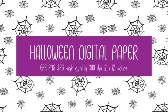 Download Spider Web Digital Paper.Halloween Paper - Paper Collection