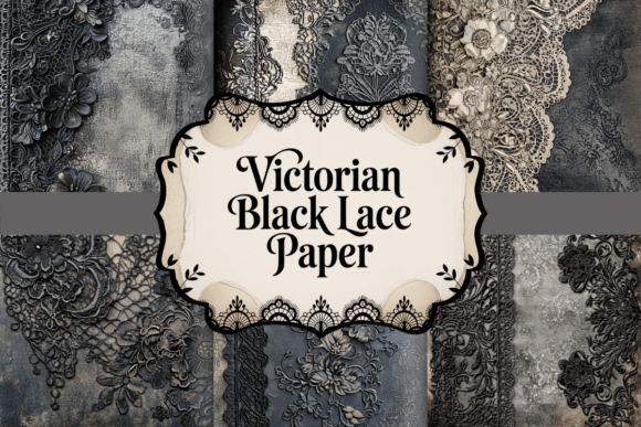 Download Victorian Black Lace Paper - Paper Collection