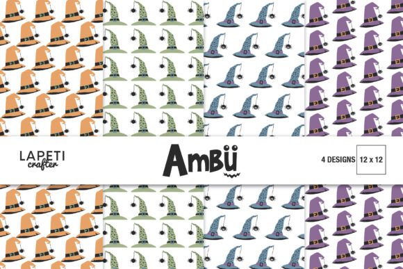 Download Halloween Paper Witch Hat Pattern - Paper Collection