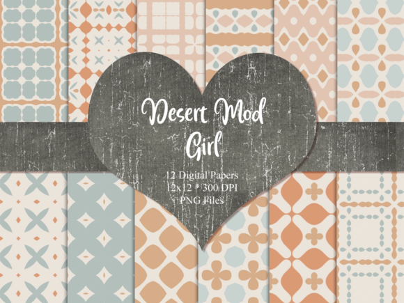 Download Desert Mod Scrapbook Paper - Paper Collection