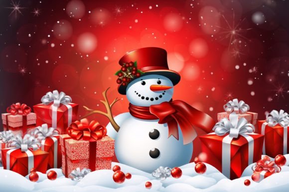 Download Christmas Snowman Background - Snowman Collection