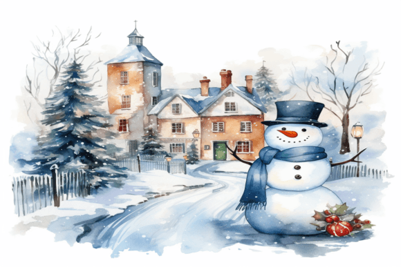 Download Christmas Snowman Background - Snowman Collection