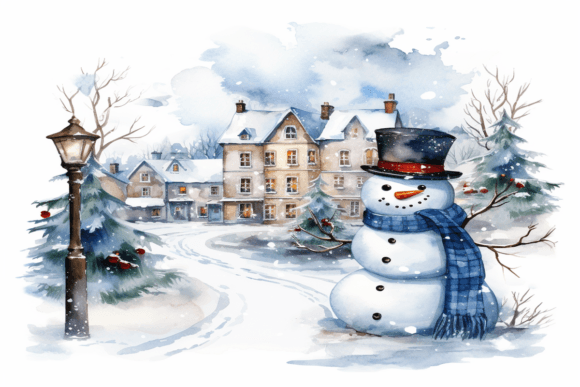 Download Christmas Snowman Background - Snowman Collection
