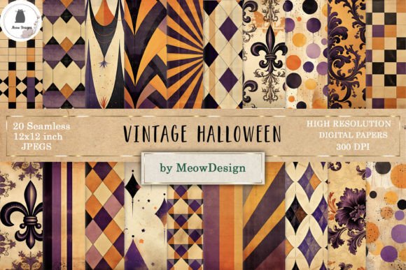 Download Vintage Halloween Paper Background - Paper Collection