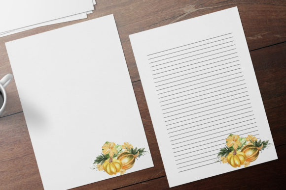 Download Fall Autumn Pumpkin Stationery Papers - Premium Resources
