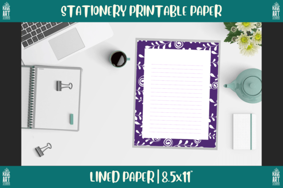 Download Bordered Stationery Printable Paper 230 - Paper Collection