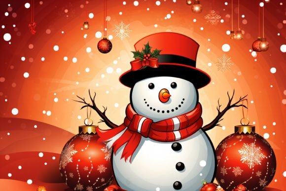 Download Christmas Snowman Background - Snowman Collection