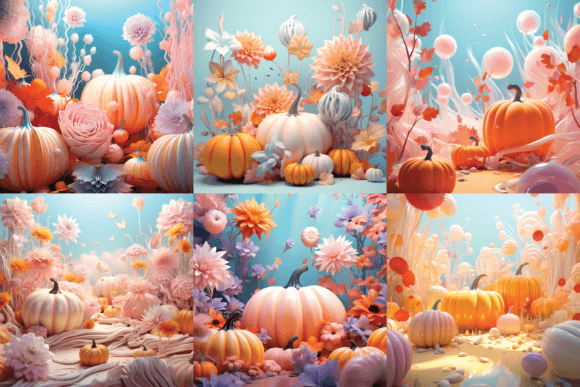 Download 12 Pumpkin Digital Papers - Paper Collection