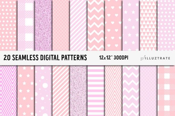 Download Light Pink Digital Paper Pack | Patterns - Paper Collection